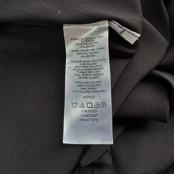 Ann Taylor Black Size 4 Midi Dress Embroidered Cutout Fit Flare Summer Beachy - Picture 8 of 8